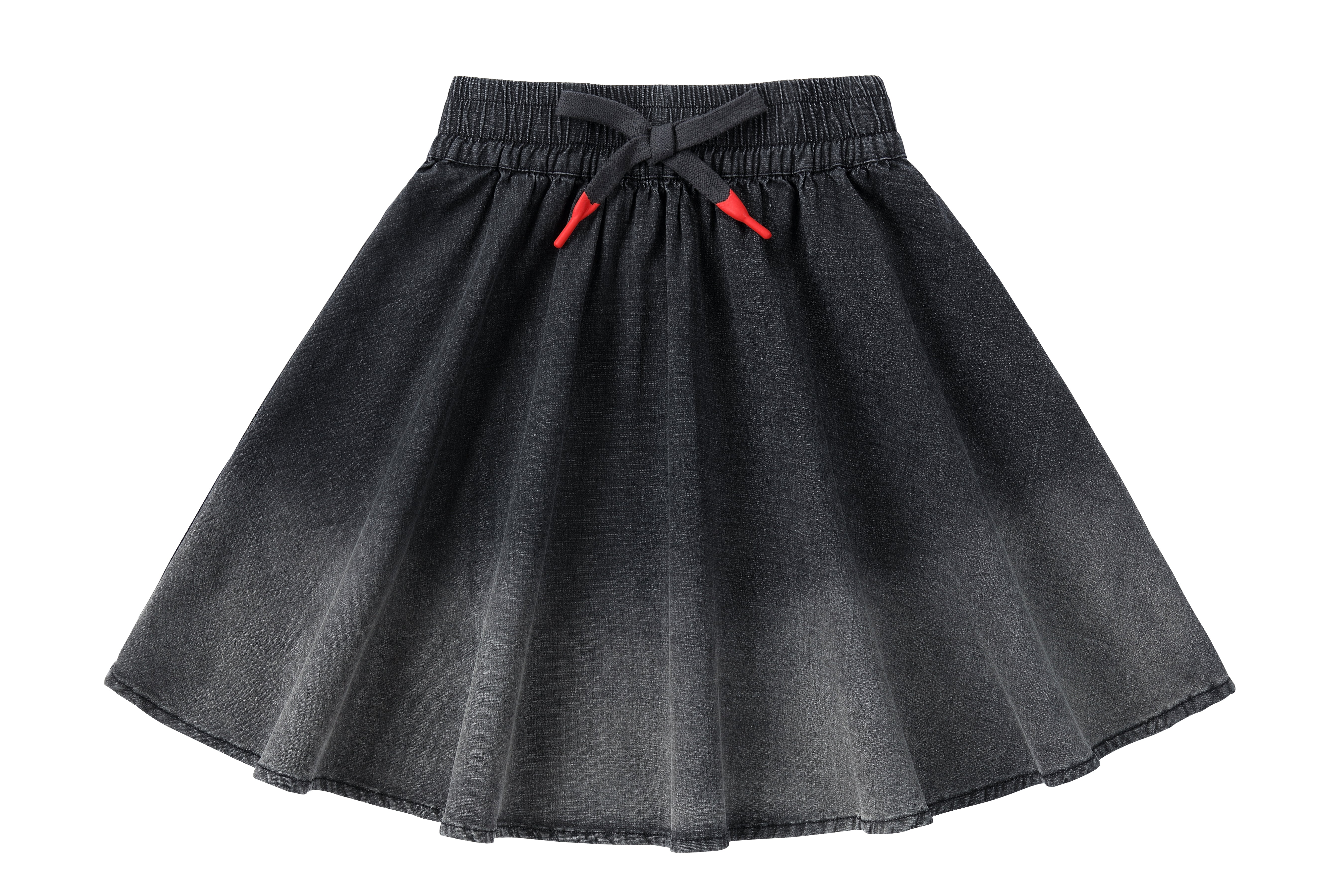 Black Denim Ombre Skirt
