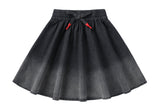 Black Denim Ombre Skirt