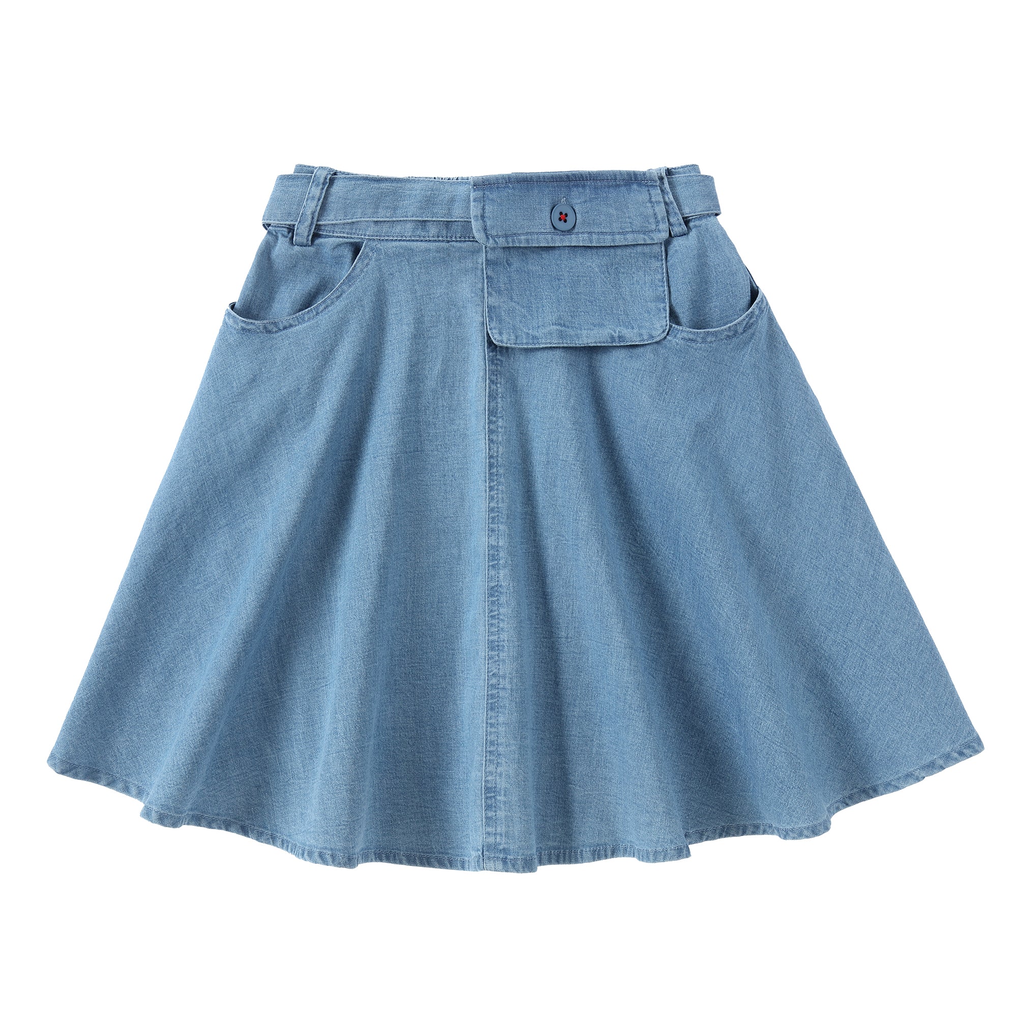 Denim Belt Bag Skirt
