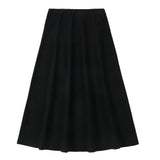 Black Maxi Paneled Skirt