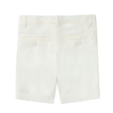 Boys Linen Like Ivory Shorts