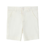 Boys Linen Like Ivory Shorts