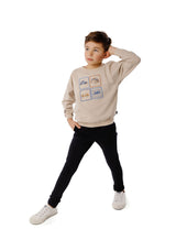Boys Tan Car Sweatshirt