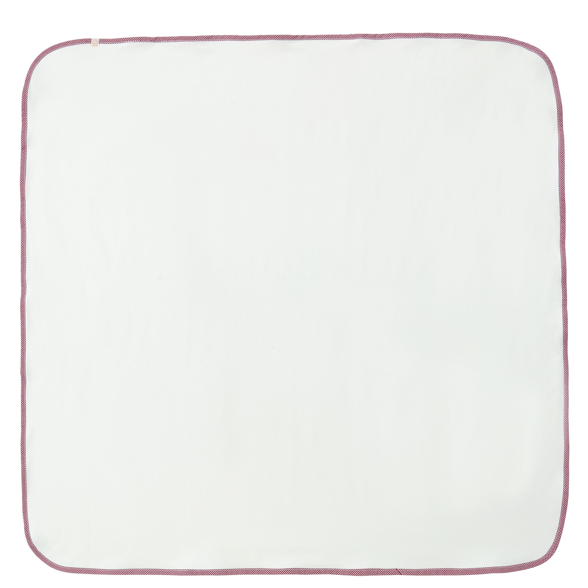 Ivory/ Red Gingham Blanket