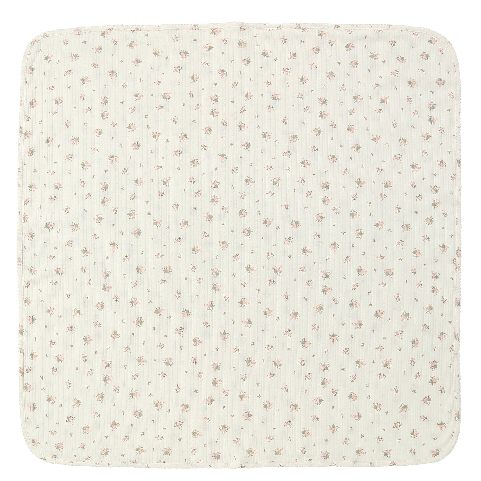 Pink Floral Striped Blanket