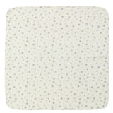 Blue Floral Striped Blanket