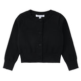 Teens Black Cropped Cardigan