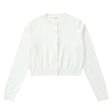 Teens Ivory Cropped Cardigan