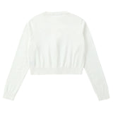 Teens Ivory Cropped Cardigan