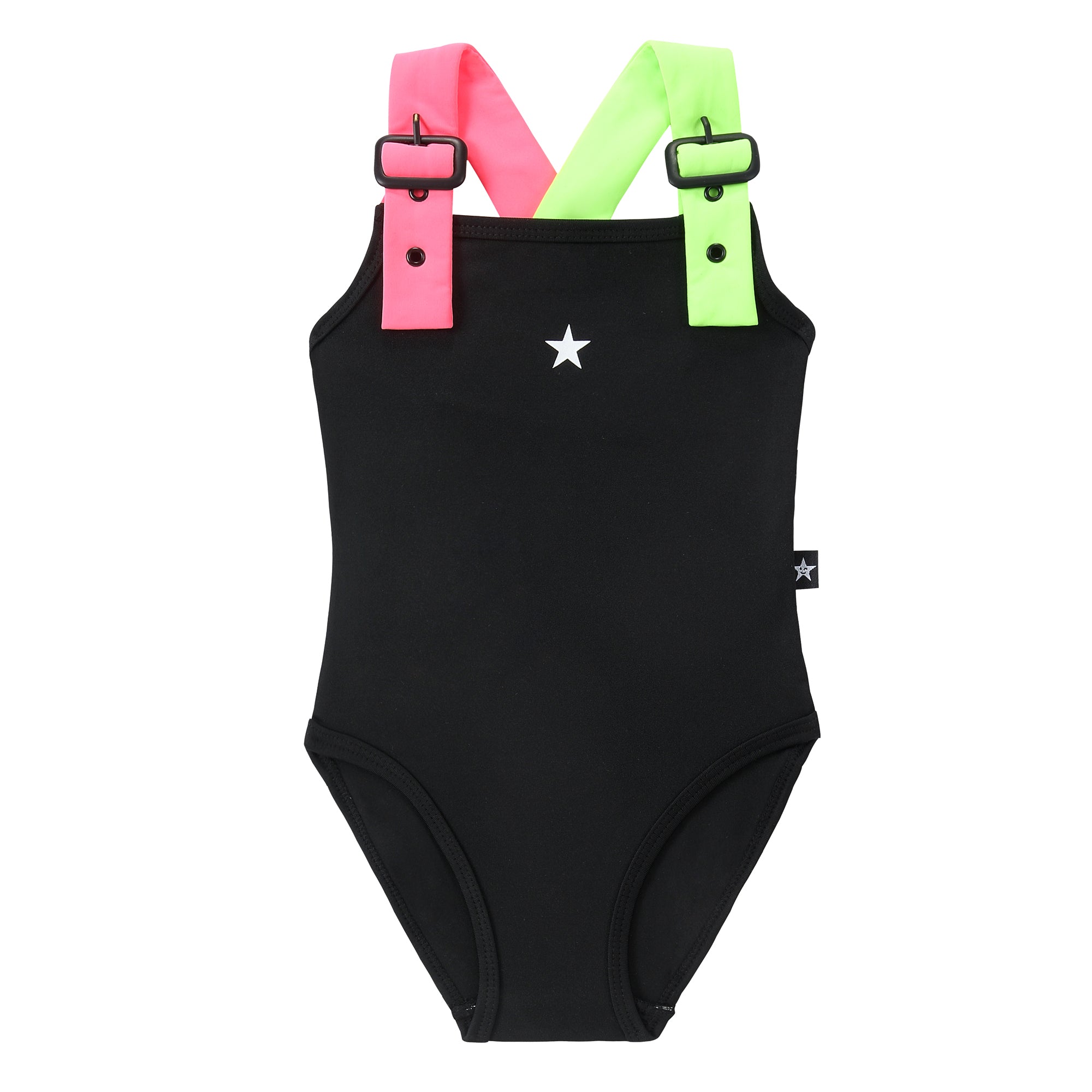 Black & Neon Bathing Suit