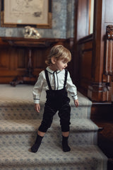Baby Boys Velvet Charm Romper