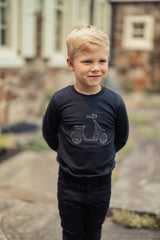 Boys Charcoal Cord Sweatshirt