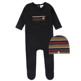Sharp Stripes Footie