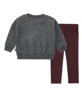 Silver Sparkle Burgundy Set