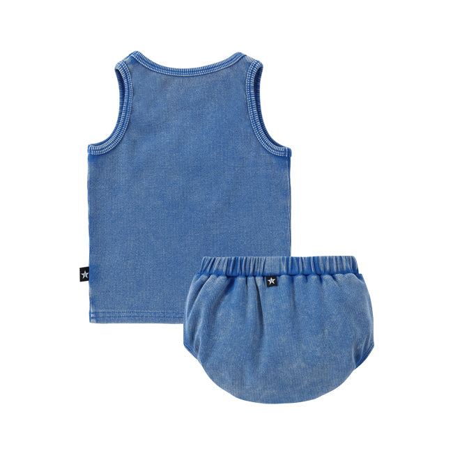 Blue Wash Heart Set