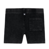 Black Denim Short Legging