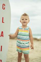 Baby Boys Bright Stripes Romper