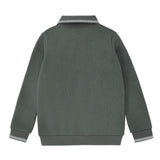 Boys Green Polo with White Trim