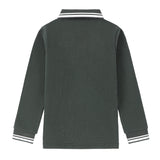 Boys Green Polo with White Trim