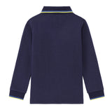 Boys Navy Polo with Blue & Yellow Trim