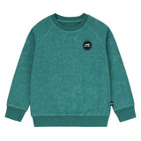 Boys Green Wash Sweatshirt with Racehorse