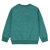 Boys Green Wash Sweatshirt with Racehorse