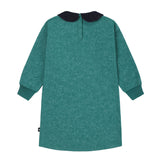 Girls Green Wash Dress with Racehorse