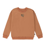 Girls Heart Leopard Sweatshirt