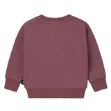 Girls Mauve Bow Sweatshirt