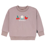 Girls Taupe Happy Sweatshirt