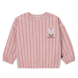 Baby Girls Pink Stripe Sweatshirt Set