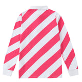 Pink Striped Polo 153B