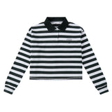 Green Striped Polo 826