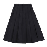 Teens Black Pleated Skirt