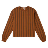 Teens Cognac Stripe Sweatshirt
