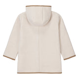 Girls Cream Hooded Jacket