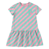 Girls Pastel Play Pink & Mint Green Dress