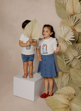 Girls Denim Skirt