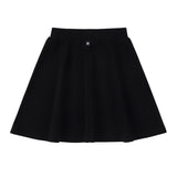 Black Jersey A-line Skirt