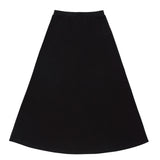 Girls Black Jersey A-line Maxi Skirt