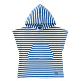 Baby Boys Blue & White Towel Hoodie