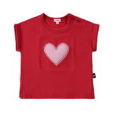Girls Red Heart T-Shirt