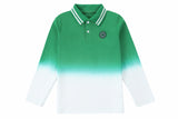 Boys Green Dip Polo