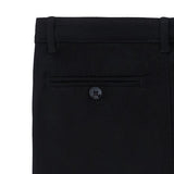 Black Chino Slit Pocket Pants