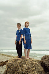 Girls True Blue Paneled Skirt