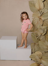 Girls Pink Cherry T-Shirt/Set