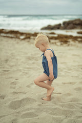 Baby Boys Denim Vine Romper