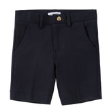 Boys Navy Gold Button Shorts