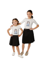 Girls White Bonjour T-Shirt