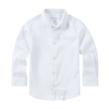 Non-Iron Mini Collar White Shirt - Roll Up Sleeve